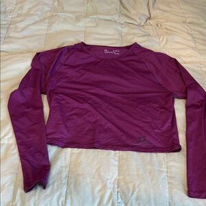 Under Armour Women's Berry Cropped Long Sleeve Tee